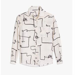 Weworewhat Oversized button down with scribble
